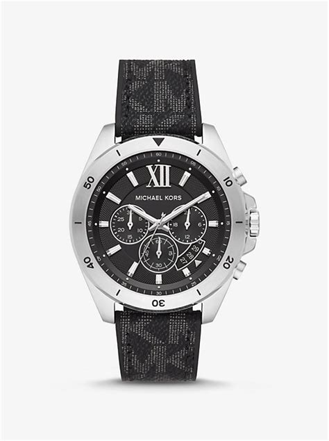 uhr saphirglas michael kors|Oversized Brecken Logo and Silver.